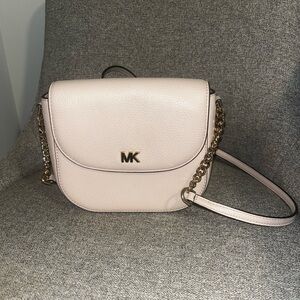 Michael Kors Pink Crossbody Bag with Chain Strap